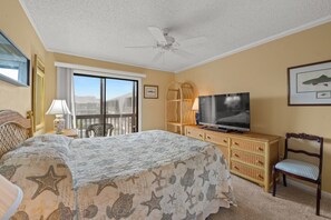 3 bedrooms, iron/ironing board, free WiFi, bed sheets - Second row, three-bed, two-bath condo, fish décor, private porch | Tilghman Beach and Raquet - 354 (North Myrtle Beach)