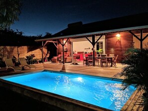 Pool - Villa Bois Zen: charming tropical accommodation (500 m from the beach) (Saint-François)