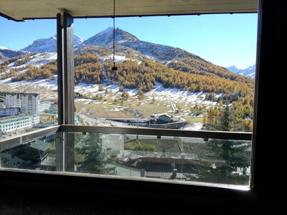 Sestriere apartment in front of the slopes  great view