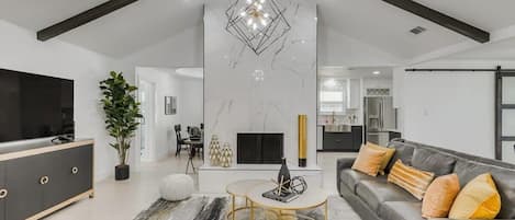 TV, fireplace, stereo, offices