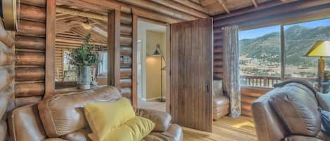 Télévision, cheminée, espaces bureaux