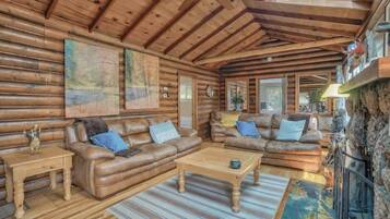 TV, fireplace, offices