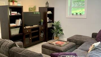 Smart-tv och eldstad