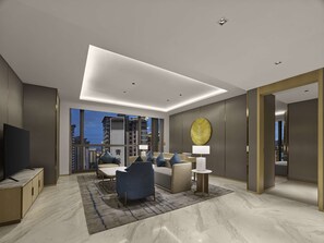 Svit Deluxe - 1 kingsize-säng | Vardagsrum | Tv