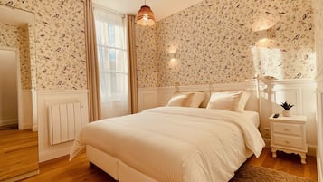 1 habitación y ropa de cama de alta calidad