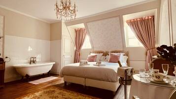 Premium bedding, memory-foam beds, individually decorated