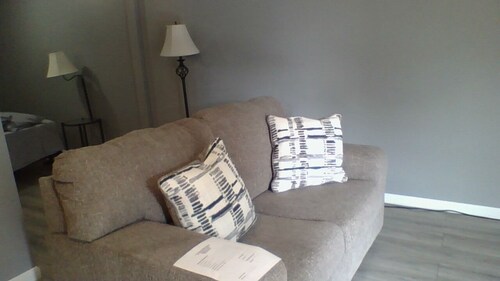 Quiet and comfortable fully furnished 1 bedroom apartment.