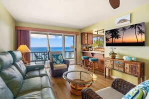 Smart TV - Poipu Palms 204 – Oceanfront Views, Intimate Complex, Plunge Pool (Koloa)