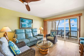 Smart TV - Poipu Palms 204 – Oceanfront Views, Intimate Complex, Plunge Pool (Koloa)