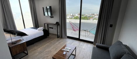 Suite estudio superior, balcón | Vistas a la ciudad