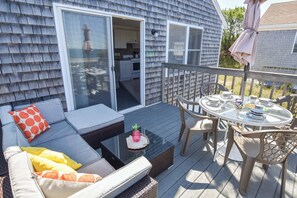 Outdoor dining - Views of Bay Access to Private Beach! (North Truro)