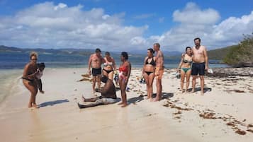 Sun loungers, beach towels