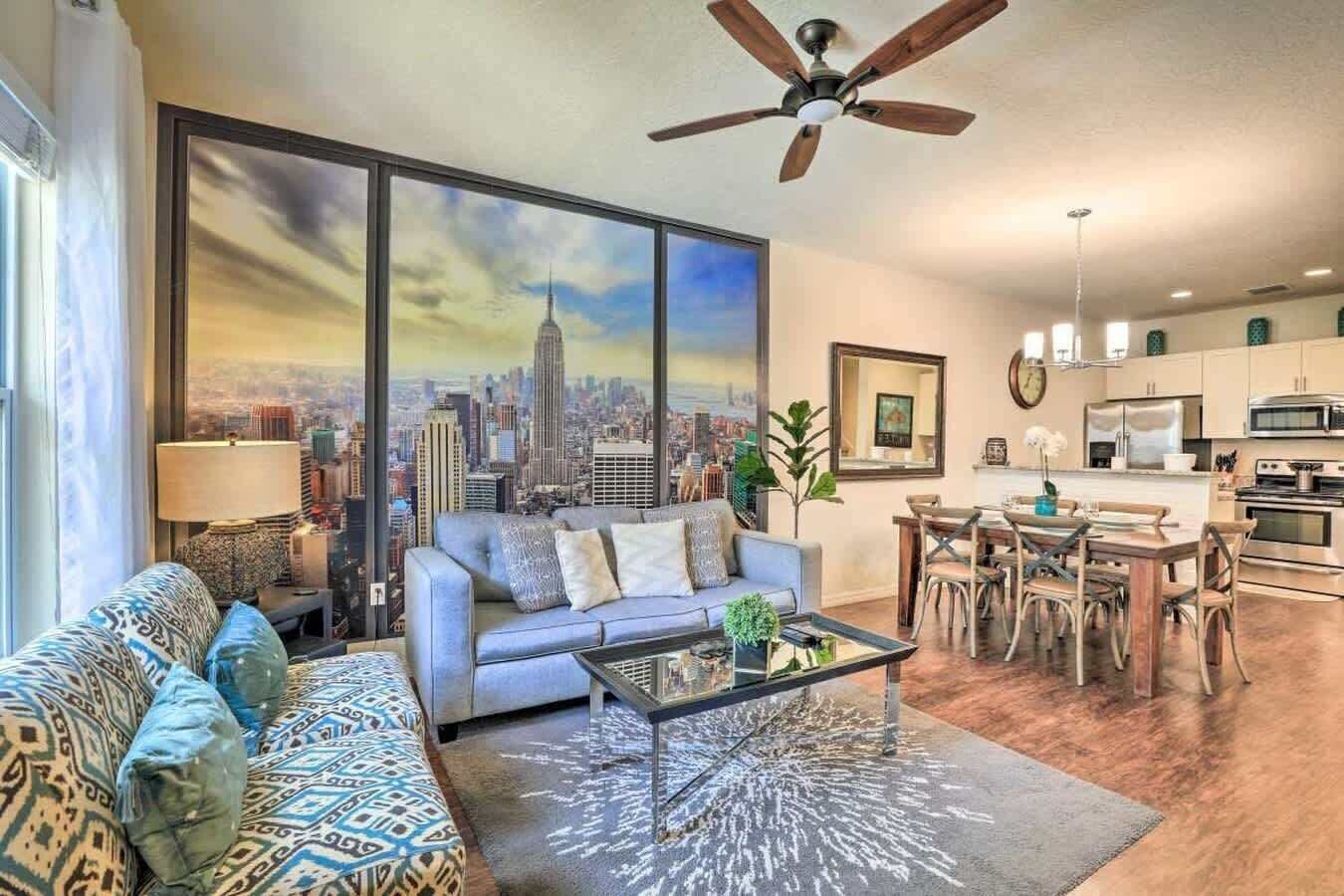 TV, DVD player, stereo, offices