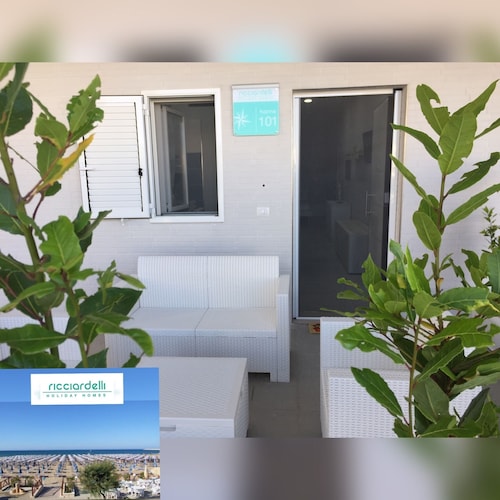 House in the village facing the sea