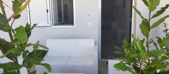 House in the village facing the sea