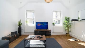 Smart TV, video game console, Netflix, streaming services