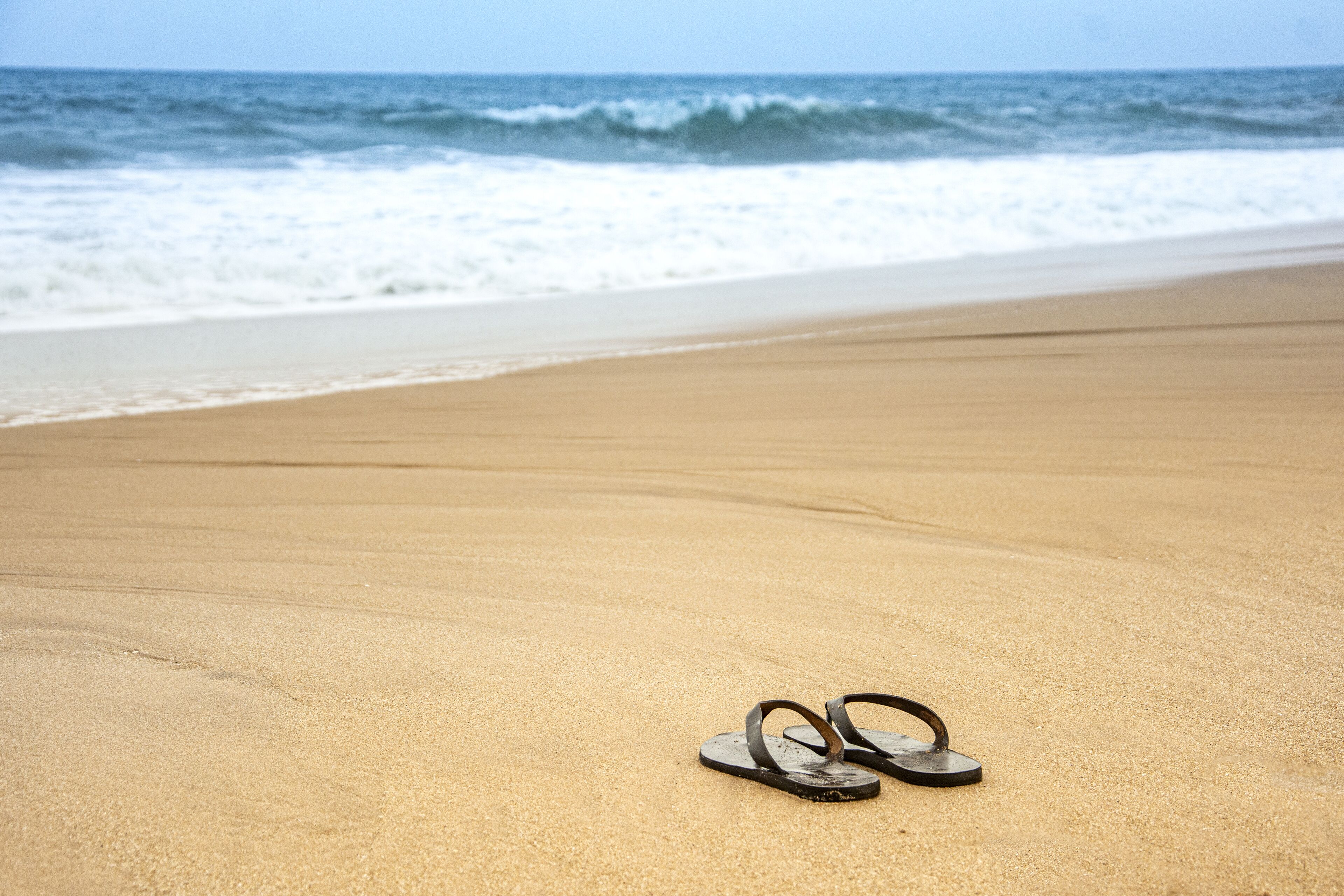 On the beach