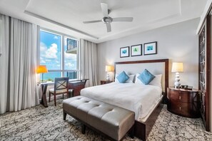 2 bedrooms, desk, iron/ironing board, travel cot