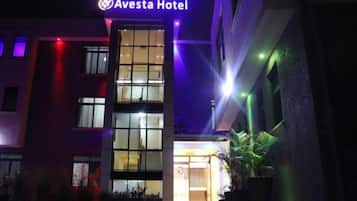 Front of property – evening/night