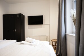 1 bedroom, travel crib, free WiFi, bed sheets