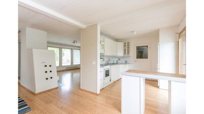 Authentic Wooden House with a Real Snow Igloo 