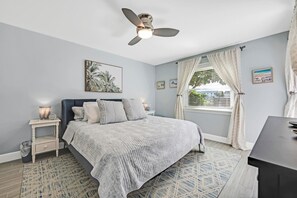 2 bedrooms, iron/ironing board, travel crib, free WiFi