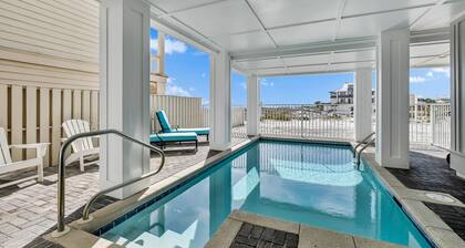 Gulf front home w/6 seater golf cart, priv. pool, direct beach access