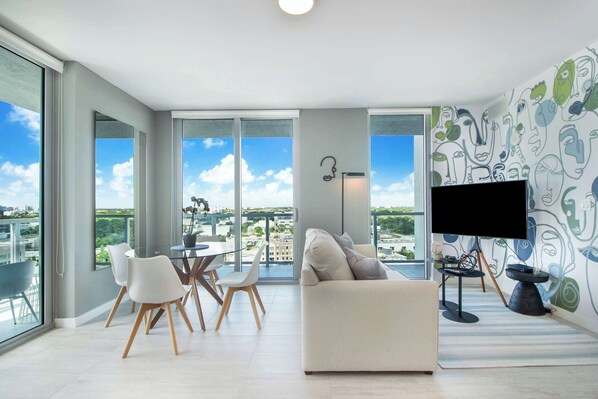 Flat-screen TV, offices