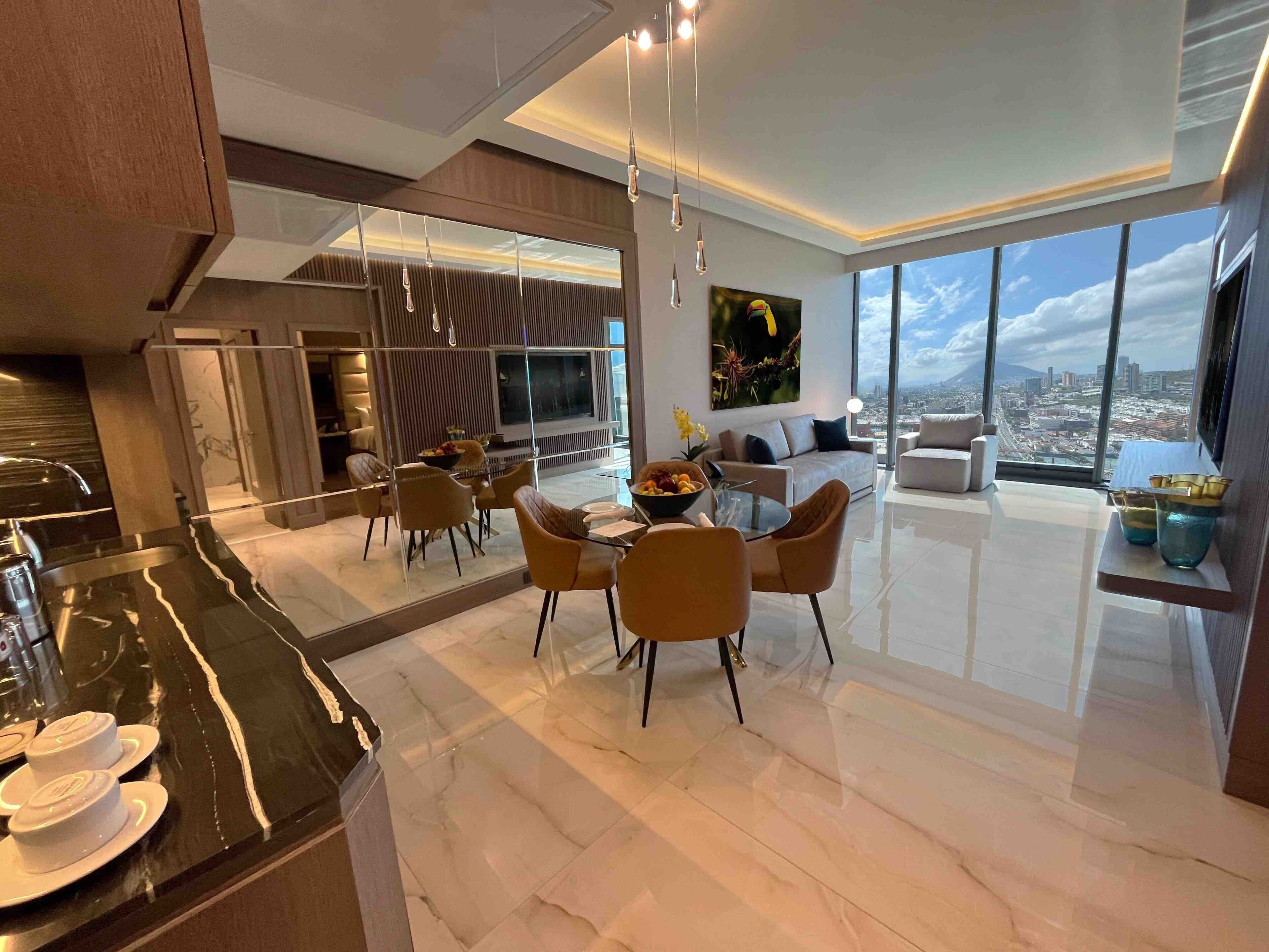 suite king plus jacuzzi | living area | 55-inch smart tv with cable channels, tv, netflix