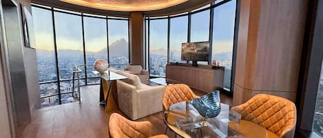 Sky Suite | Premium bedding, in-room safe, desk, blackout drapes