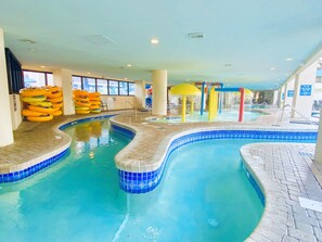 Indoor pool, outdoor pool