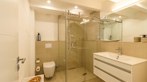 Shower, hair dryer