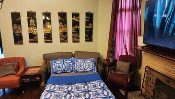 2 bedrooms, iron/ironing board, travel crib, WiFi