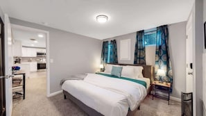 2 bedrooms, iron/ironing board, travel cot, WiFi