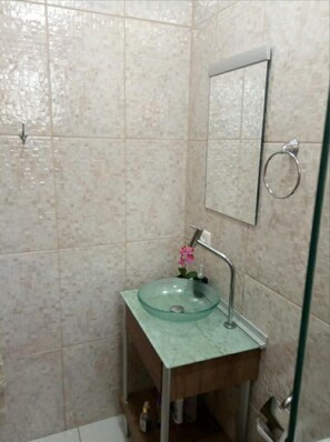 Shower, toilet paper
