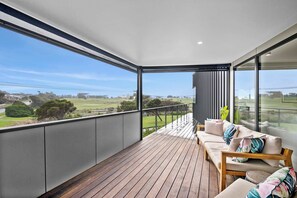 Terrace/patio - Ocean, Golf Course and Parkland Views 250m to Sand (Jan Juc)