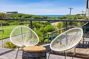 Terrace/patio - Ocean, Golf Course and Parkland Views 250m to Sand (Jan Juc)