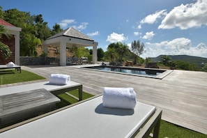 A heated pool