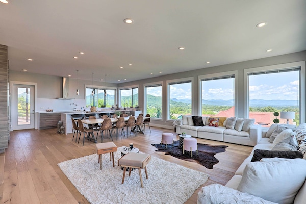 Asheville Vacation Rental | 4BR | 3.5BA | 4,360 Sq Ft | Stairs Required