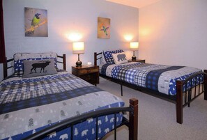 2 bedrooms, travel crib, WiFi, bed sheets