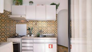 Refrigerador, microondas, horno, placa de cocina