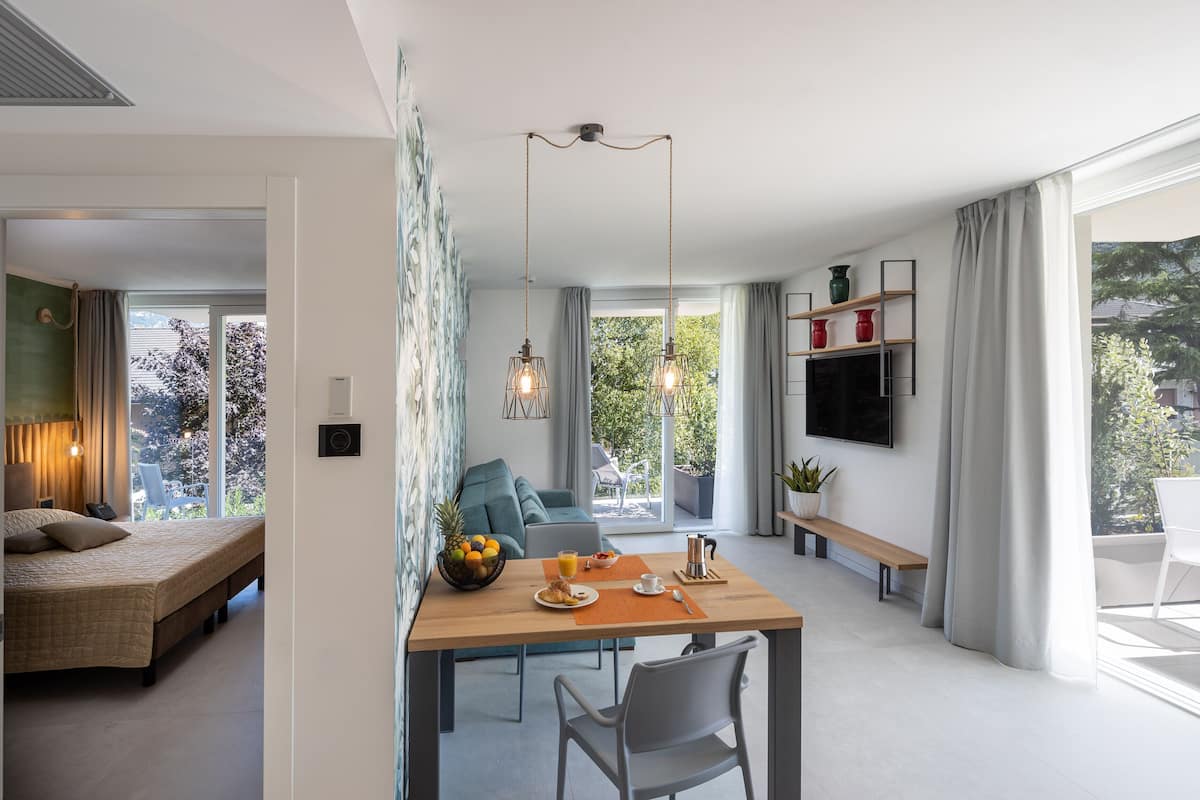 Apartment, 1 Bedroom, Balcony | Living area | 43-inch LCD TV with satellite channels, Netflix, streaming services