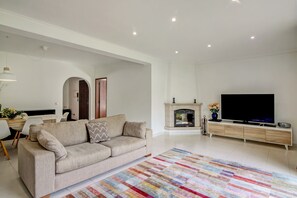 TV, DVD player, stereo