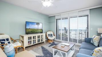 Condo (2 Bedrooms) | Living area | TV