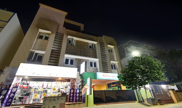 Front of property – evening/night
