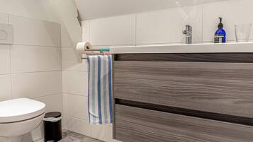 Een douche, een haardroger