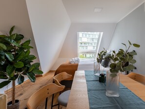 Penthouse Suite with rooftop terrace | Living area | TV