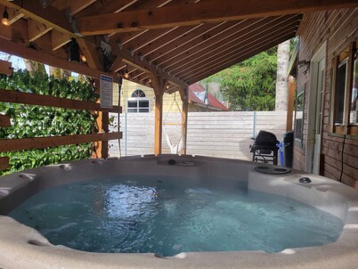 Hadley's Hideaway -Cottage w/ hot tub, fenced yard close  to hikes & Stevens Pass ski hill