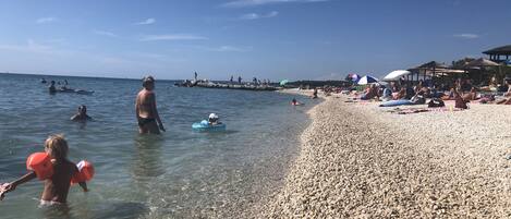 On the beach