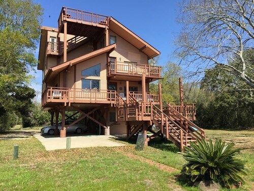 Whitmarsh-Private Deepwater Dock;Endless Coastline Views;Angler's Paradise;TV/WiFi
